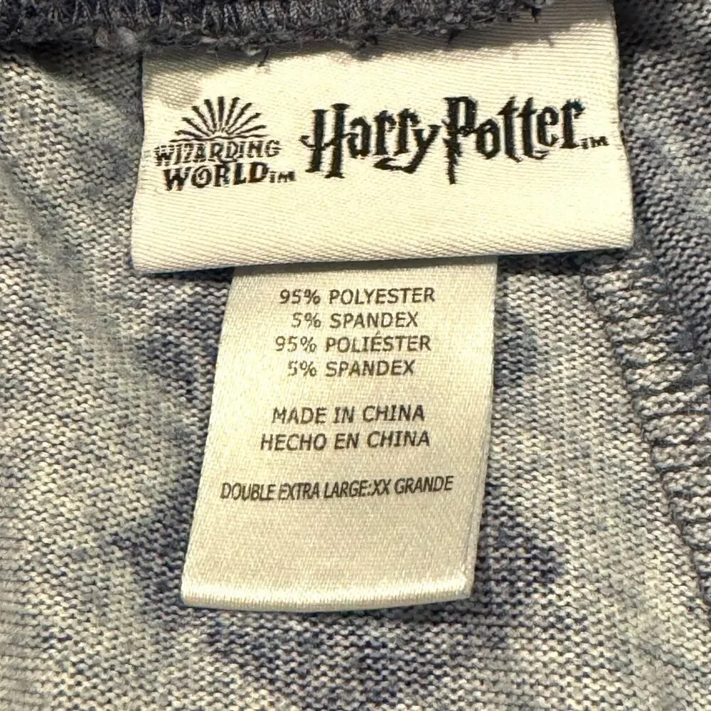 Harry Potter Wizarding World 2-Piece Pajama Lounge Set Blue XXL